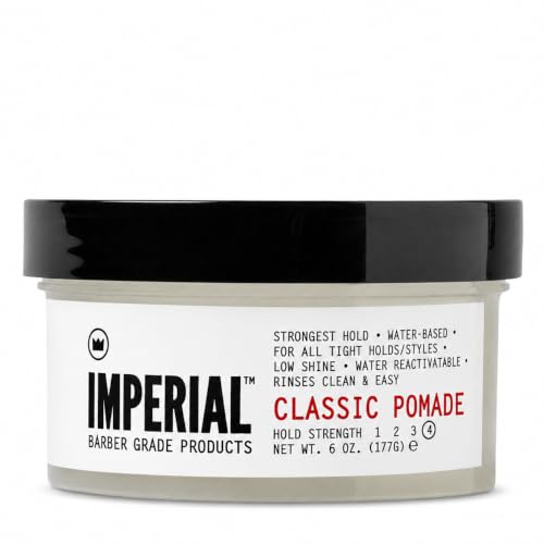Imperial Barber Classic Pomade, 6 oz | Water-Based Strong Hold