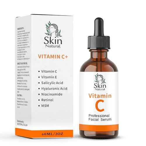 Vitamin C Serum for Face with Hyaluronic Acid & Vit E - Brightening Vitamin C Face Serum for Dark Spots & Anti Aging Facial Care - Natural Facial Serums for All Skin Types - 2 fl. oz