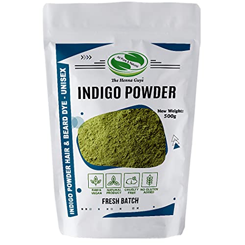 500g Indigo Powder Natural Hair Dye - The Henna Guys