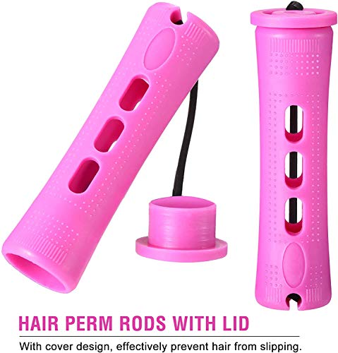 WILLBOND 60 Pcs Short Perm Rods Kit for Natural Hair