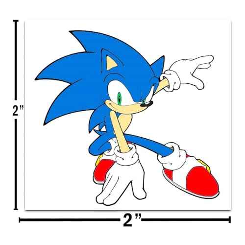 Sonic the Hedgehog Tattoos Party Favors Bundle ~ 72 Perforated Individual 2" x 2" Sonic Temporary Tattoos for Kids Boys Girls (Sonic Party Supplies)