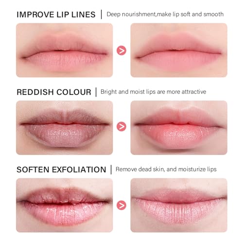 ZAMANIYA Lip Sleeping Mask,Moisturizing Lip Mask with Vitamin C,Day & Night Repair Lip Balm Improves Dry Lips,Nourishes and Moisturizes,Lightens Lip Lines and Brightens Lip Color 0.7oz(04-Grape)