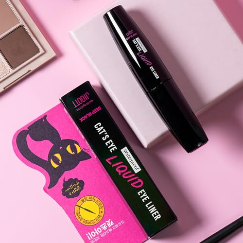 Jigott Cat's Eye Waterproof Liquid Eyeliner - Deep Black 9g