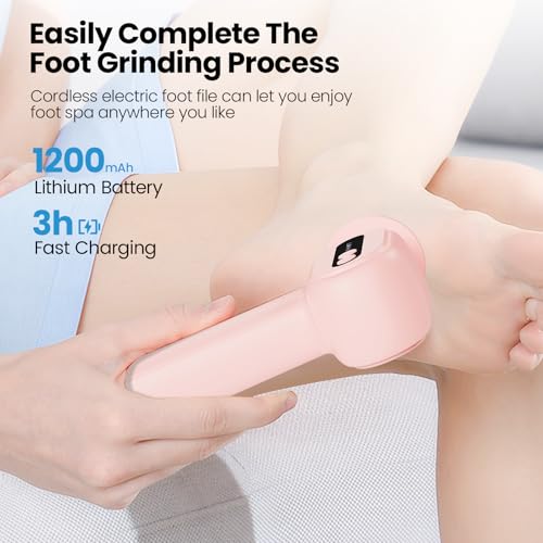 Mosthink Pearl White 2-in-1 Electric Callus Remover & Pedicure Tool Gift
