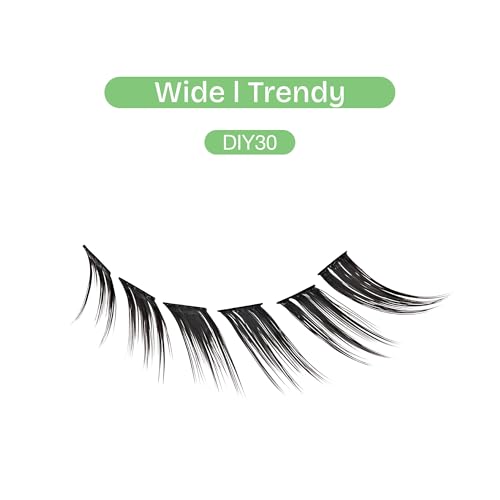 Broadway Lash Clusters, 112 pcs Mapped Trendy False Eyelashes, Customizable DIY Individual Lash Extensions for Beginners, Lightweight & Comfortable Wide Band, Great for Everyday Glam