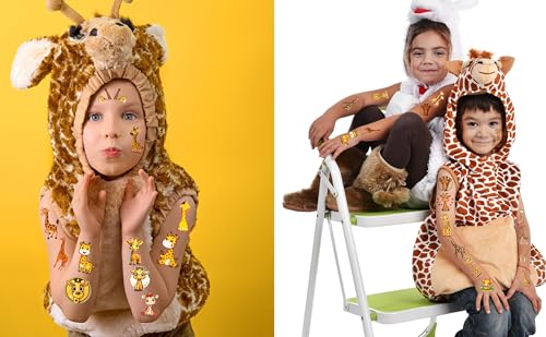 192 Giraffe Temporary Tattoos - Zoo Party Favors