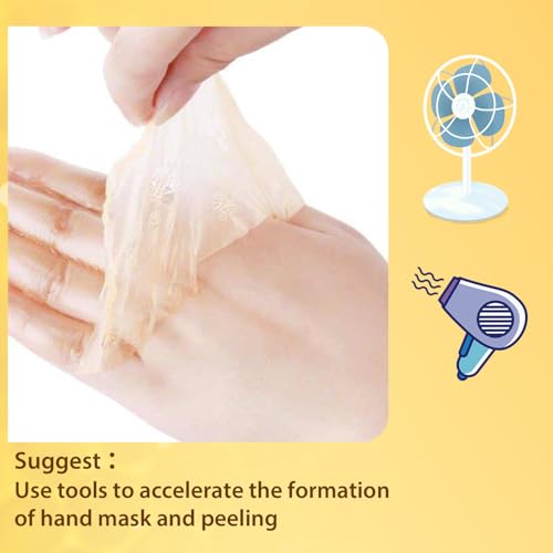 Milk & Honey Peel-Off Hand Wax Mask - Hydrating & Exfoliating Hand Care, 110g