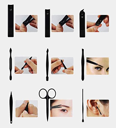15-Piece Stainless Steel Nail Clippers Set with Case