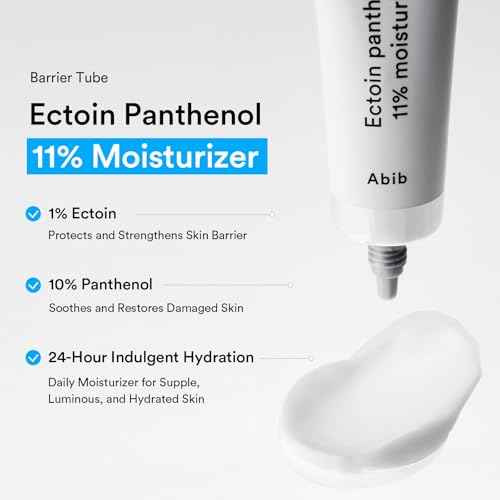Abib Ectoin Panthenol 11% Moisturizer Barrier Tube 1.69 fl. oz. 50 mL I Skin Hydrating Face Cream