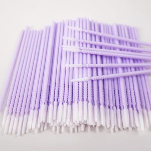 Eyelash Extension Microswabs Purple 200 pcs - Precision Lash & Beauty Tool