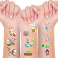 Easter Temporary Tattoos - 73 Colorful Designs, 10 Sheets