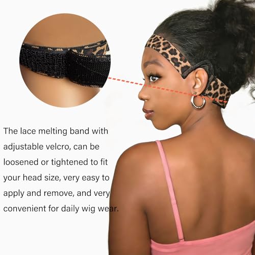 Double-Sided C-Shaped Ear Cut Out Wig Band for Lace Fronts (2-Pack)