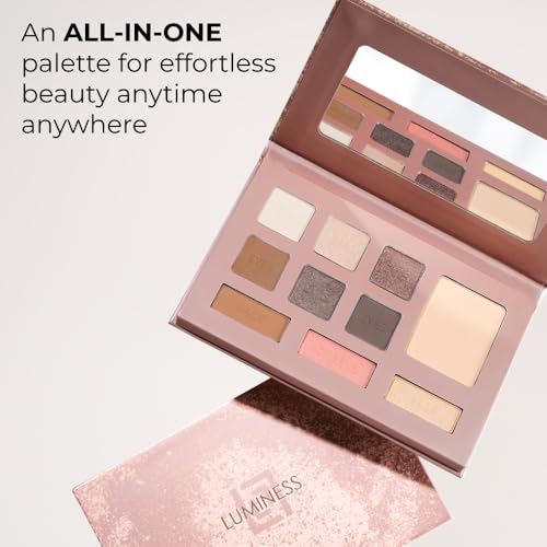 LUMINESS Face Palette - Bronzer, Blush, Highlighter & 6 Eyeshadows