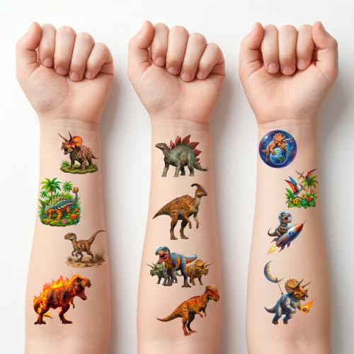 96 PCS Dinosaur Temporary Tattoos for Kids | Party Favors