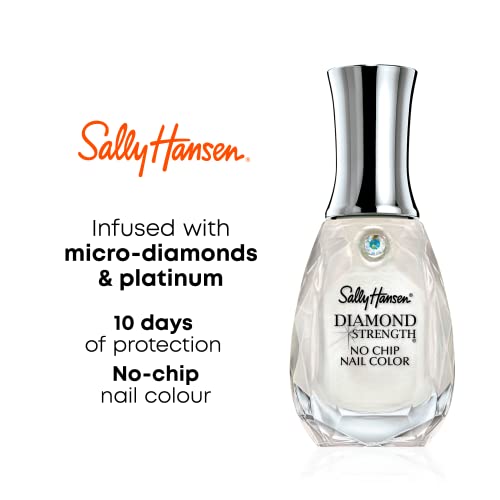 Sally Hansen Diamond Strength Nail Polish - Sheer Shimmery Grey