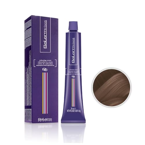 Salermvison Hair Coloring Cream #6.721 Dark Blonde Pearly Brown Ashy Brown, 2.5 Ounce/75 Milliliter