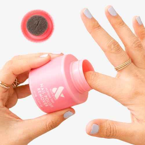 Olive & June Polish Remover Pot | Acetone-Free Nail Polish Remover with Sponge Lid for Mani + Pedi | No-Mess, Gentle & Effective Formula | Non Acetone | Vegan & Cruelty-Free | 70mL