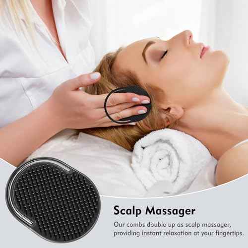 6 Pcs Palm Combs for Men, Massager Hair Brush Comb,Shower Comb,pocket brush