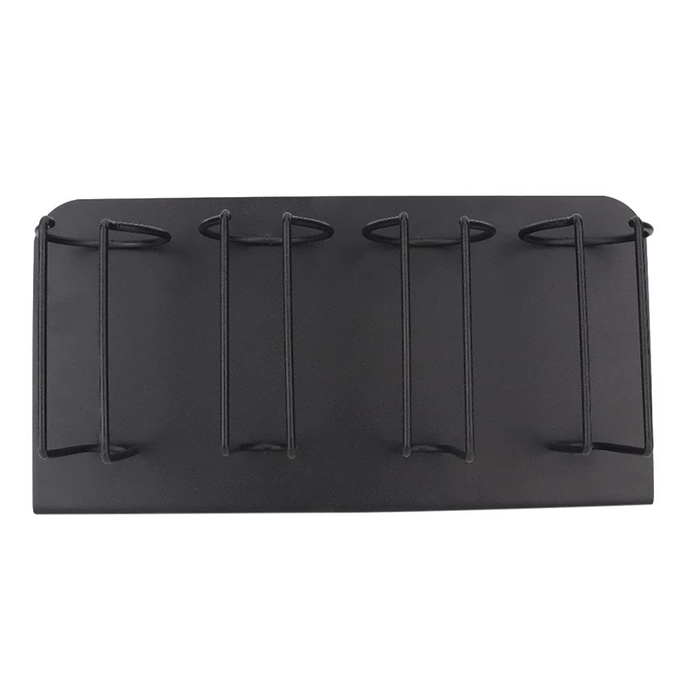 Hair Clipper Holder,Hair Clipper Rack, 4 Slots Stainless Steel Electric Hair Clipper Storage Rack Hair Cutter Trimmer Holder Stand Used for Salon Appliance Rack (Black)