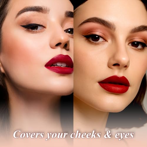 Profusion Glitter Glam Eye & Cheek Palette – 16 Shades + Brush