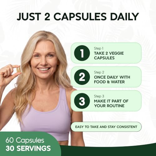 Evertide Lymphatic Drainage Supplements - 30-Day Support with Echinacea & Turmeric - Variation 1