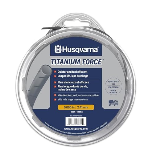Husqvarna Titanium Force .095-Inch 140-Foot String Trimmer Line