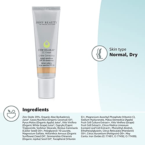 Juice Beauty Stem Cellular CC Cream SPF 30 Beach Glow 1.7oz