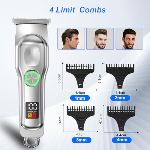 DONGYIN Mini Cordless Hair Clippers for Men with LED Display