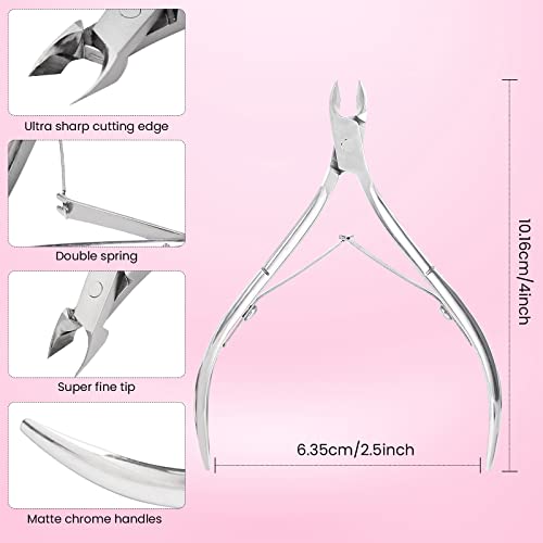 Professional Silver Cuticle Nippers - Nail & Pedicure Tool