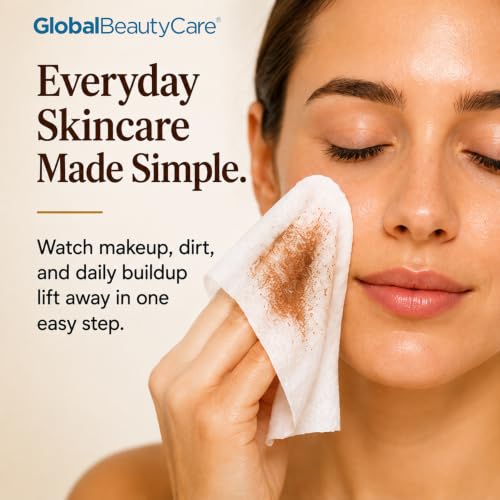 Coconut Oil Makeup Remover Wipes - 60 Count Face Cleansing