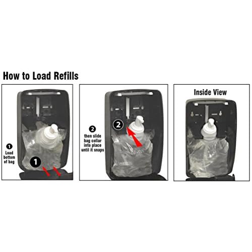 Health Guard 68610 Foaming Luxury Hand Soap D&FF, 1000 mL Refill Bag, Clear with No Fragrance (Pack of 4)