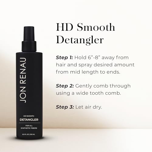 Jon Renau Leave-In HD Smooth Detangler Spray for Wigs, 8.5 oz