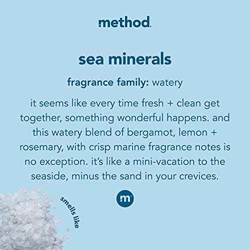 Method Foaming Hand Wash Concentrates Refills, Sea Minerals, 4 Recyclable 1 fl oz Refills