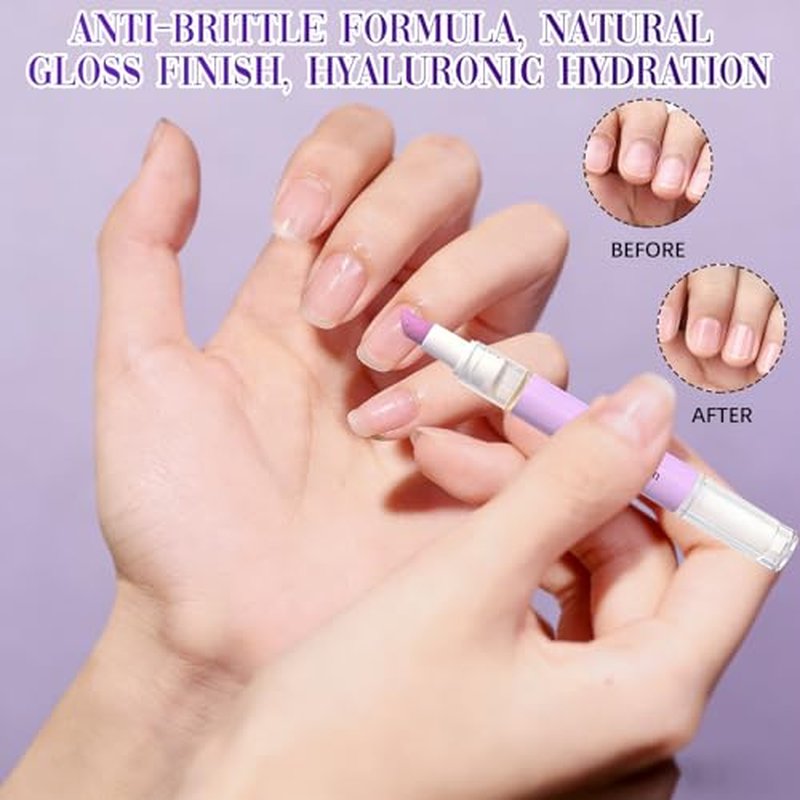 2-in-1 Cuticle Oil Pusher Pen for Nail Care - 3PCS Set