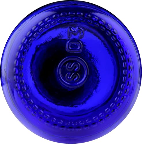 Blue Glass Dropper Bottle 2 Fl Oz for Essential Oils & Liquids