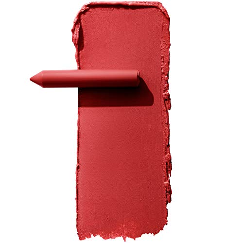 Maybelline Super Stay Ink Crayon Lipstick Makeup, Precision Tip Matte Lip Crayon with Built-in Sharpener, Longwear Up To 8Hrs, Hustle In Heels, Apple Red, 1 Count