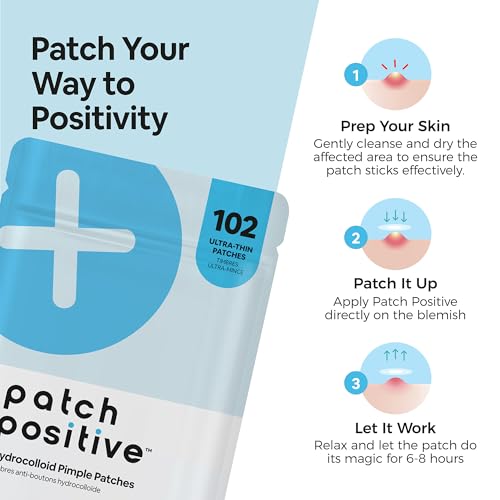 Pimple Patches (102 Count) ? Ultra-Thin Hydrocolloid Acne Patches for Face & Skin, Invisible Zit Stickers for Blemishes & Breakouts, Spot Treatment Dots, Vegan & Cruelty-Free Skincare