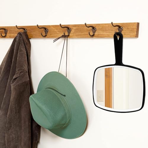 Handheld Mirror with Hanging Hole, 10.4" x 7.4" (2-Pack)