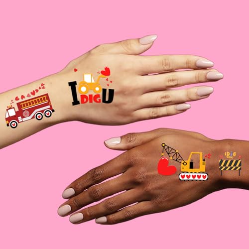 Valentine's Day Temporary Tattoos 152 Count - Heart Design