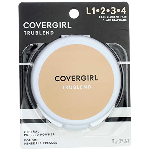 CoverGirl Trublend Pressed Powder, Translucent Fair 1, 0.39-Ounce Packages (Pack of 2)