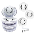 Eloria Magnetic Lashes with Applicator, 2026 New Upgrade Reusable Hunnyfit Magnetic Eyelashes Natural Look, Wispy False Lashes Kit, No Glue Needed Easy to Wear and Remove (Camellia+Devil+Simple)