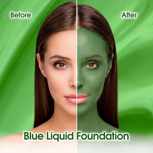 Green Face Body Paint Liquid Foundation - Halloween Witch Makeup