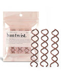 Kitsch Spiral Hair Pins, Brown (3 Pack) - Secure Hold Updo & Bun Maker