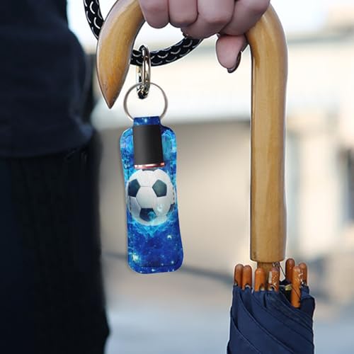 Lipstick Holder Keychain Clip - Portable Lip Balm Sleeve Pouch