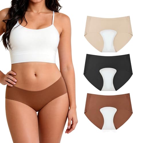 Camel Toe Proof Seamless Briefs for Women