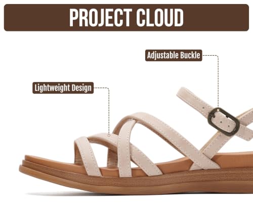 Project Cloud Wedge Sandals for Women | Memory Foam Comfort