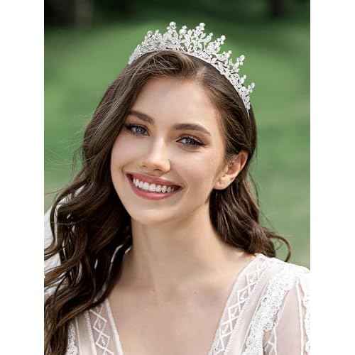 SWEETV Princess Tiaras and Crowns for Women,Girls,and Brides, Perfect for Wedding,Birthday Party,Pageants,Quinceaneras,Proms,Photoshoots and Special Costume Hair Styling Accessories
