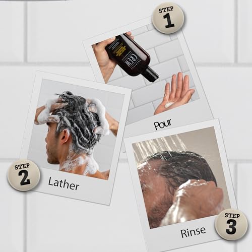 AMERICAN CREW Shampoo for Men, Daily Deep Moisturizer, Naturally Derived, Vegan Formula, Citrus Mint Fragrance, 8.45 Fl Oz