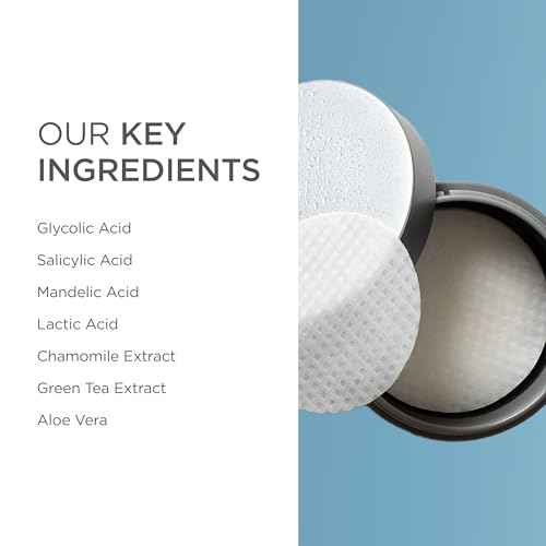 Jan Marini Skin Research Marini Multi-Acid Exfoliating Pads - At-Home Skin Health Peel - Exfoliating Skincare Solution with Glycolic, Salicylic, Mandelic & Lactic Acid - 30 Pads