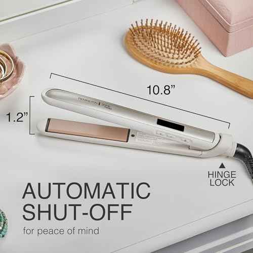 Remington Shine Therapy 1 inch Hair Straightener Iron, Flat Iron Infused with Argan Oil & Keratin, Professional Ceramic Flat Iron for Less Frizz, Shines and Smooth, Styling Tools